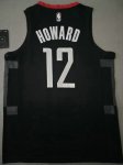 NBA 12 Howard Rockets Maillot noir imprimé